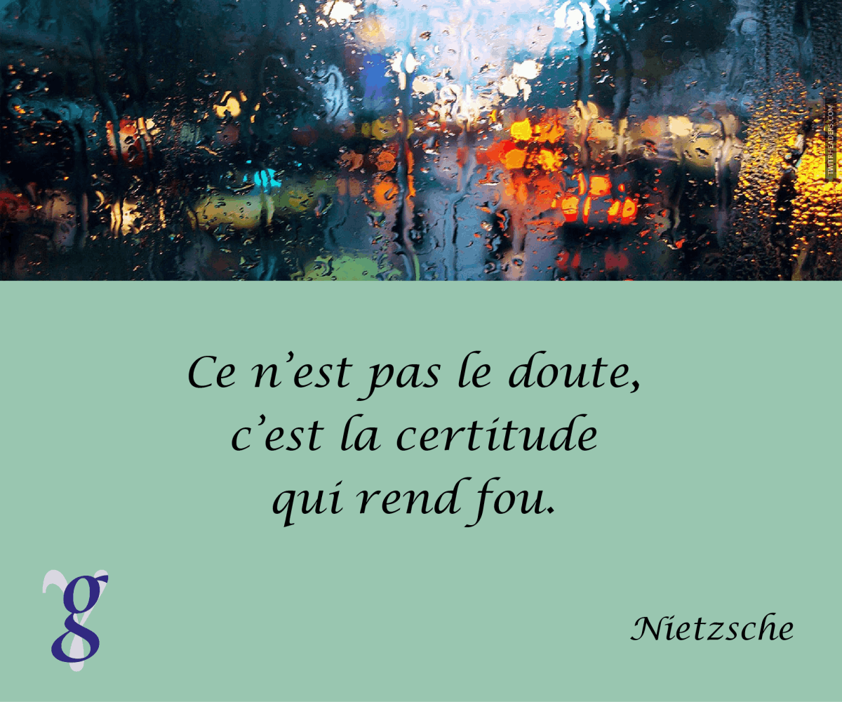 Carte-citation : le doute